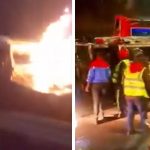 Mob Torches Land Rover Along Thika Road