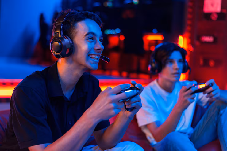 two-teen-friends-headphones-are-playing-game-console-using-gamepads-smiling_1268-25912-5